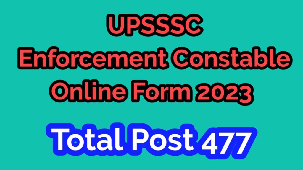 UPSSSC Enforcement Constable